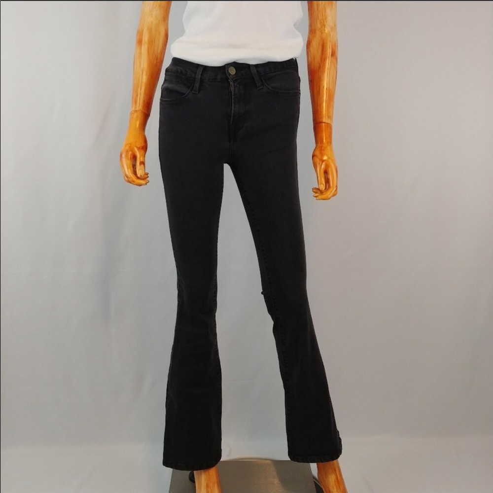 Frame denim le high flare noir